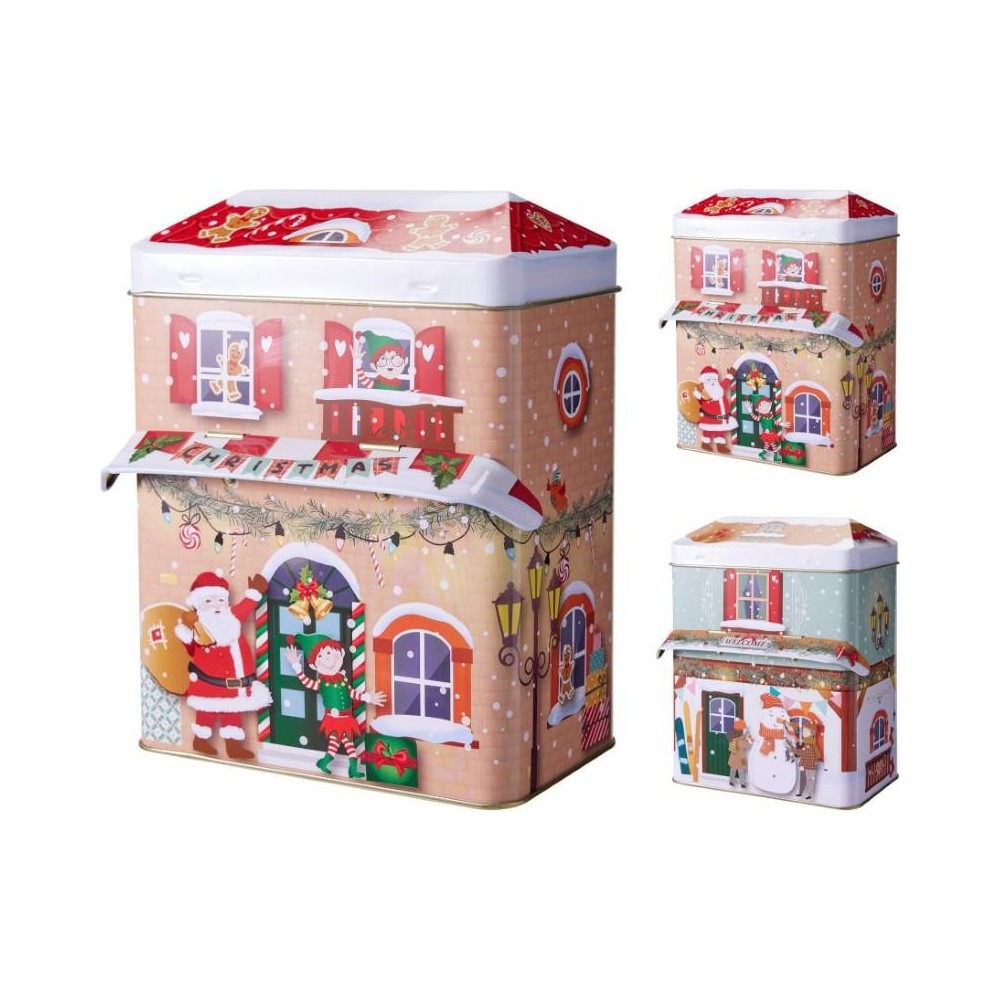 SCATOLA LATTA FORMA CASETTA 13X8.5 2 ASSORTITI